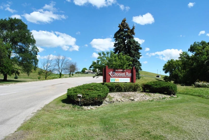 Pheasant Run landfill sign