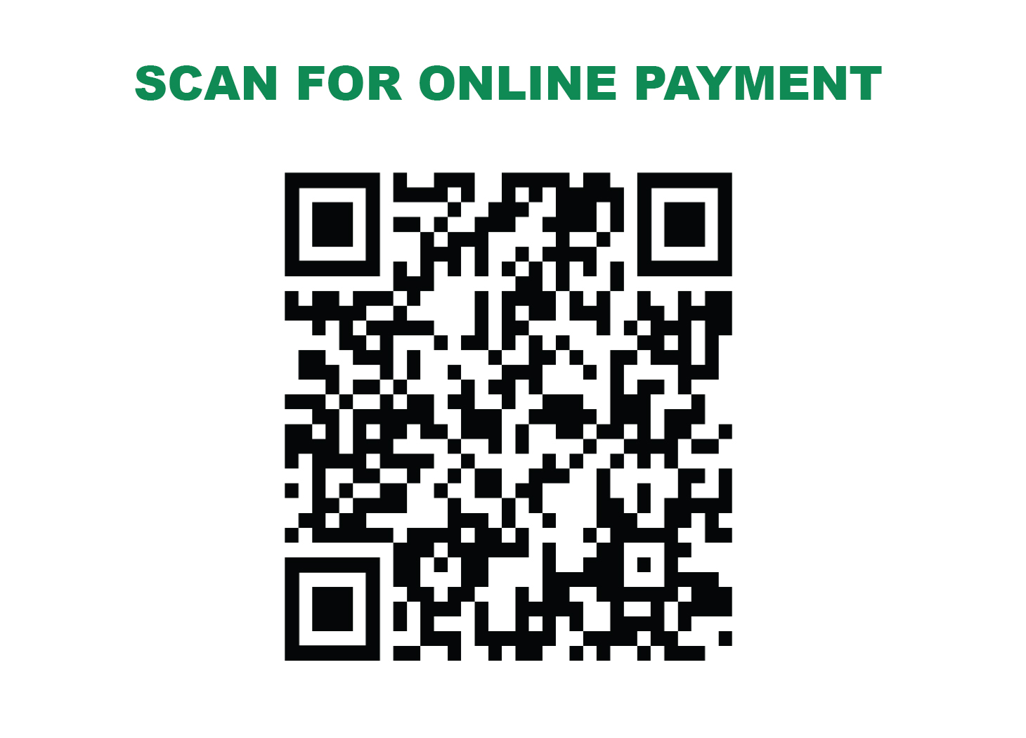 QR CODE TAXES ONLINE PAYMENT LINK